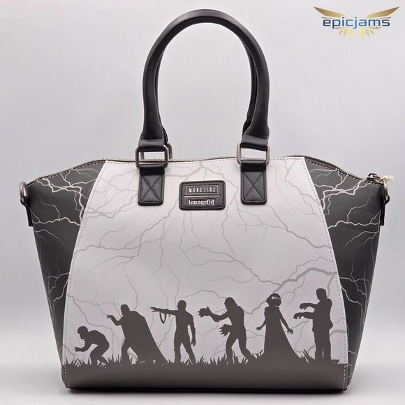 Loungefly Universal Monsters Glow-In-The-Dark Satchel Bag - Picture 5 of 6